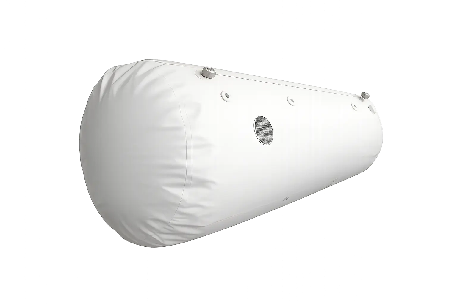 Soft hyperbaric chamber with a flexible fabric enclosure