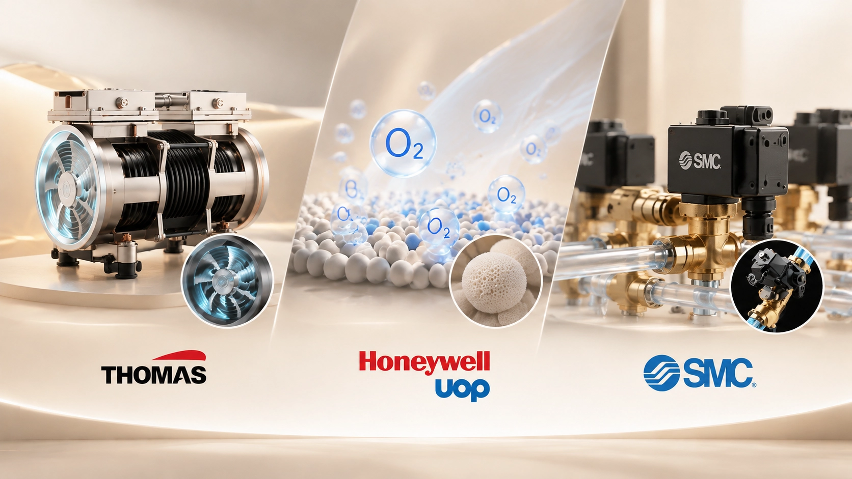 Core components used in Ueerl hyperbaric oxygen chamber systems