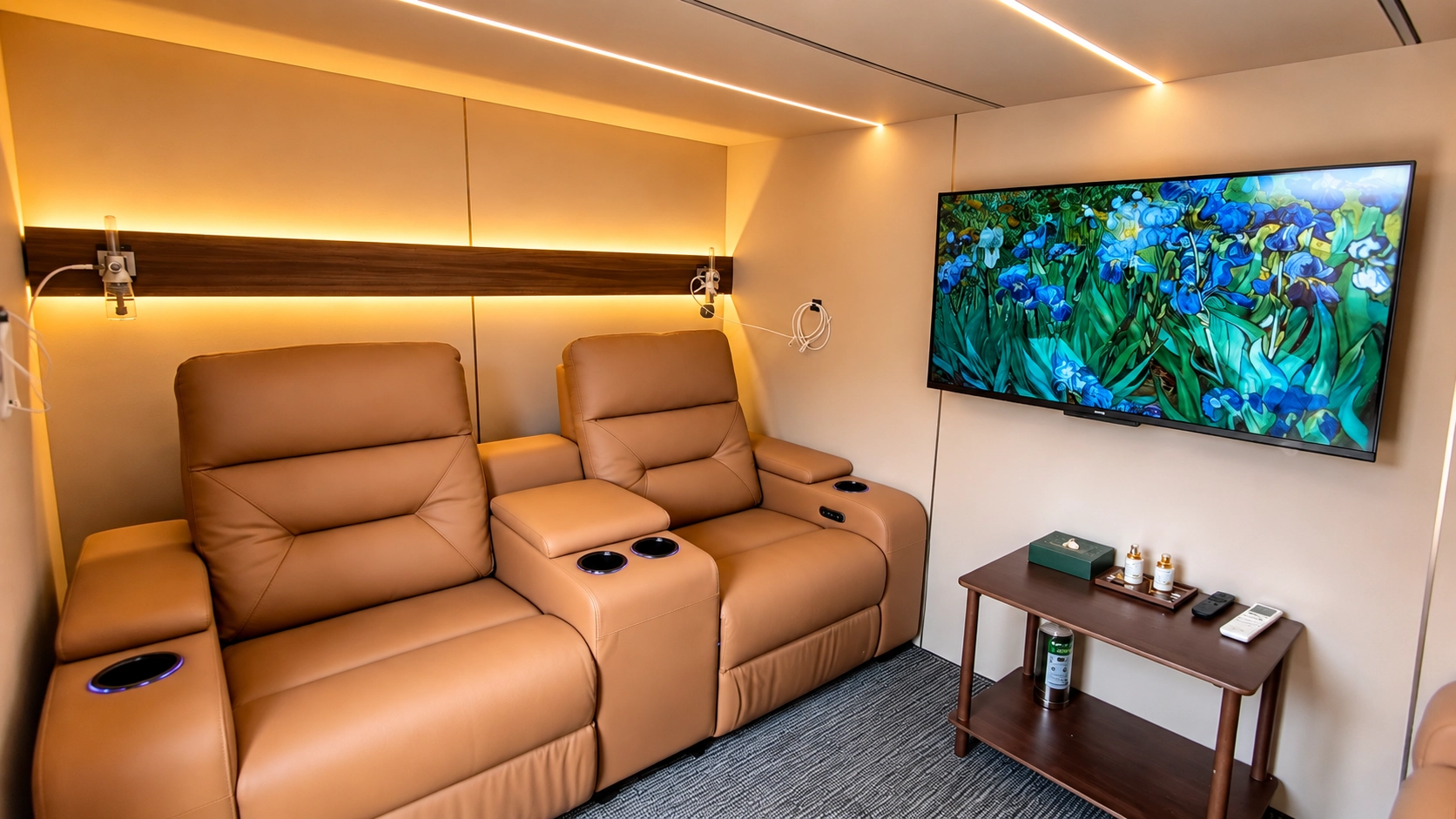 Ueerl room-style hyperbaric oxygen chamber positioned in a bright wellness room